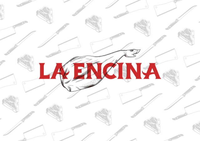 portfolio diseño grafico Diseño logotipo de La Encina, especialistas en jamones de Salamanca