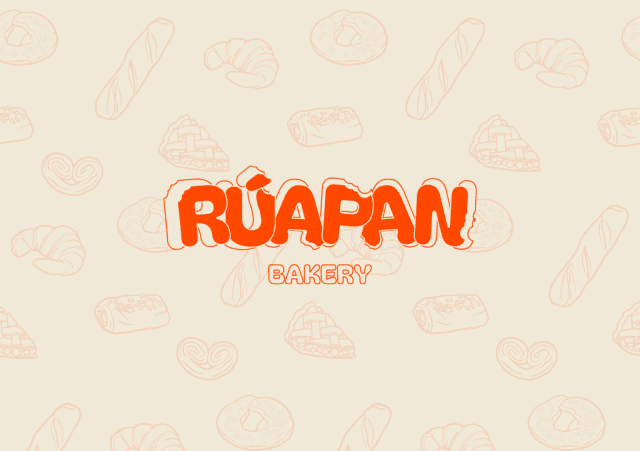 Logo de Ruapan Bakery, panadería con productos frescos y enfoque en tradición y calidad