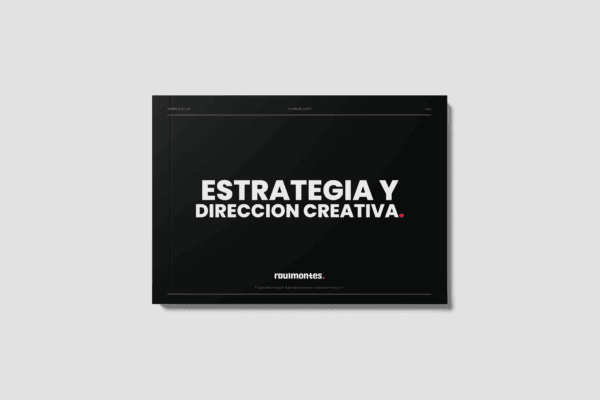 PLANTILLA DE ESTRATEGIA Y DIRECCIÓN CREATIVA