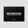 PLANTILLA DE SERVICIOS Y TARIFAS PARA DISEÑADORES
